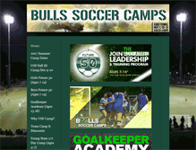 Tablet Screenshot of bullssoccercamps.com